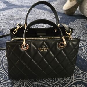 Black Quilted Style Kate Spade Handbag